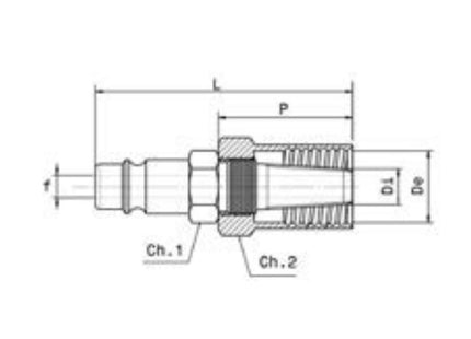 ANI ART. 14/A OMNI D.MM10X19 INNESTO RAPIDO CON MASCHERINA PORTAGOMMA