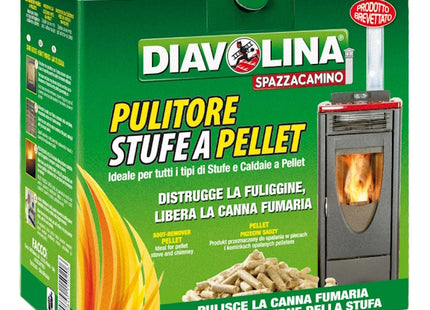 DIAVOLINA PULITORE PER STUFE E CAMINI A PELLET