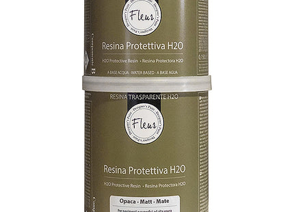 FLEUR RESINA PROTETTIVA H2O BICOMPONENTE OPACA A+B LT 1
