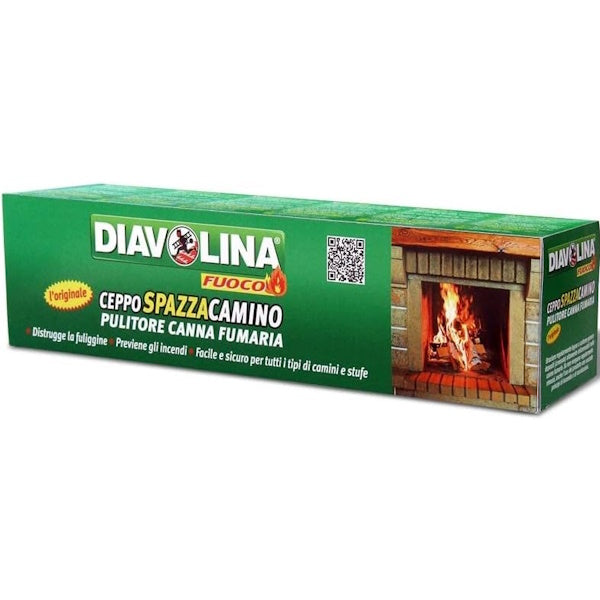 DIAVOLINA CEPPO SPAZZACAMINO PER STUFE E CAMINI A LEGNA