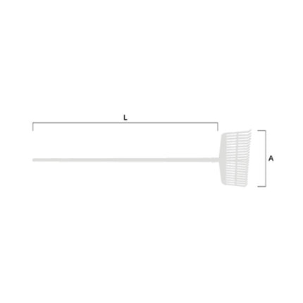 AUSTRALIAN RASTRELLO 14 DENTI CURVI CON RINFORZO E MANICO IN LEGNO CM150