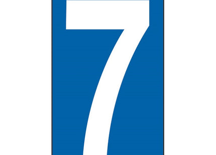 NUMERO ADESIVO BIANCO FONDO BLU MM100X 56