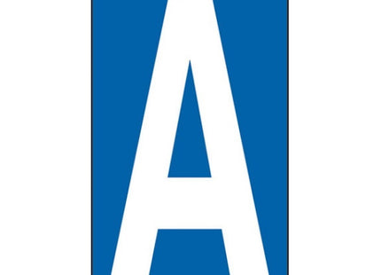 LETTERA ADESIVA BIANCA FONDO BLU MM 56X100