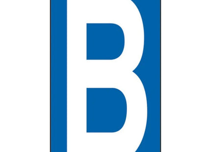 LETTERA ADESIVA BIANCA FONDO BLU MM 56X100