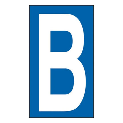 LETTERA ADESIVA BIANCA FONDO BLU MM 56X100
