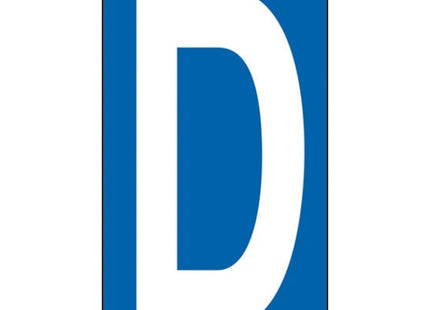 LETTERA ADESIVA BIANCA FONDO BLU MM 56X100