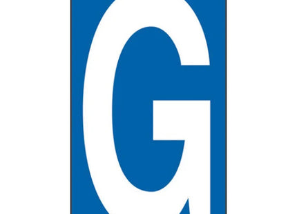 LETTERA ADESIVA BIANCA FONDO BLU MM 56X100