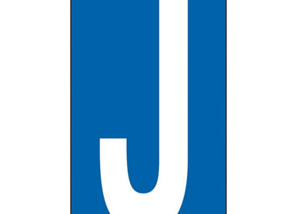 LETTERA ADESIVA BIANCA FONDO BLU MM 56X100