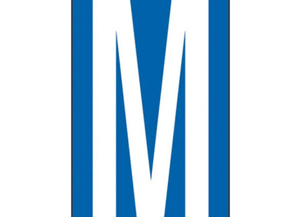 LETTERA ADESIVA BIANCA FONDO BLU MM 56X100