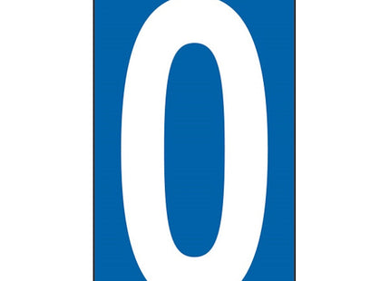 NUMERO ADESIVO BIANCO FONDO BLU MM100X 56