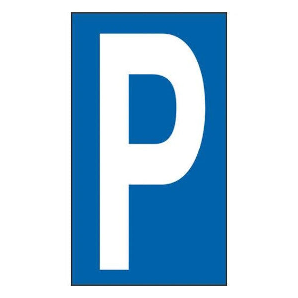 LETTERA ADESIVA BIANCA FONDO BLU MM 70X125 (P)