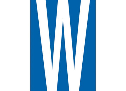 LETTERA ADESIVA BIANCA FONDO BLU MM 56X100