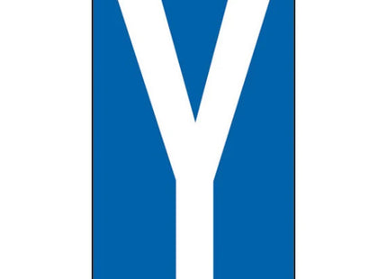 LETTERA ADESIVA BIANCA FONDO BLU MM 56X100