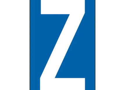 LETTERA ADESIVA BIANCA FONDO BLU MM 56X100