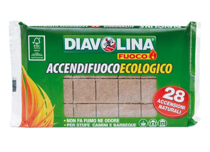 DIAVOLINA ACCENDIFUOCO ECOLOGICO CONF.DA PZ 28