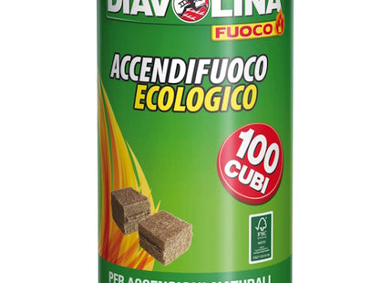 DIAVOLINA ACCENDIFUOCO ECOLOGICO CONF.DA PZ100