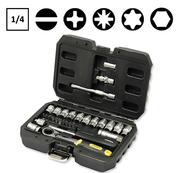 MUNDIAL ART.1559 SERIE 29 CHIAVI A BUSSOLA RIBASSATE POLIGONALI DA 1/4"