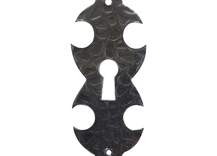 E.CASIRAGHI BOCCHETTA IN FERRO BATTUTO FORO CHIAVE MM80X29 NERO CONF.PZ2