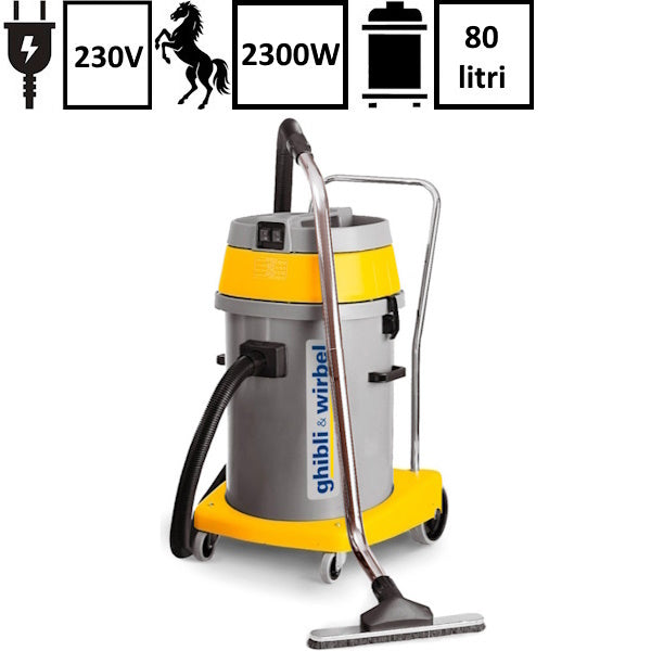 GHIBLI ASPIRATORE SOLIDI-LIQUIDI AS  59 P 2 MOTORI W2300 LT 80