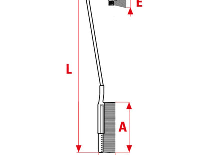 SIT SPAZZOLA SLIM IN ACCIAIO CON MANICO MM220 ART.1790