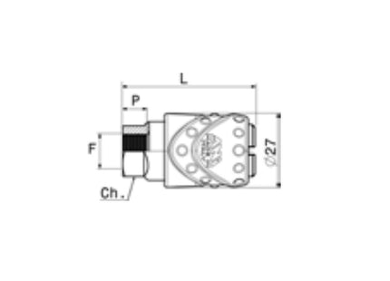 ANI ART. 17/C - 17/D RUBINETTO RAPIDO UNIVERSALE A SFERE FEMMINA