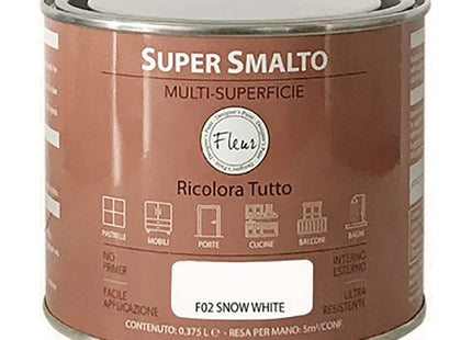 FLEUR SUPER SMALTO MULTI-SUPERFICIE F02 SNOW WHITE