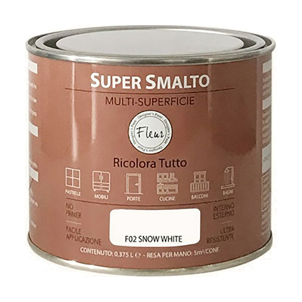 FLEUR SUPER SMALTO MULTI-SUPERFICIE F02 SNOW WHITE