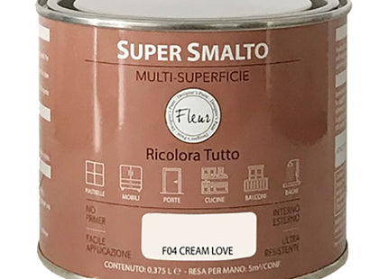 FLEUR SUPER SMALTO MULTI-SUPERFICIE F04 CREAM LOVE