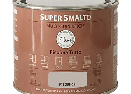 FLEUR SUPER SMALTO MULTI-SUPERFICIE F11 GREIGE