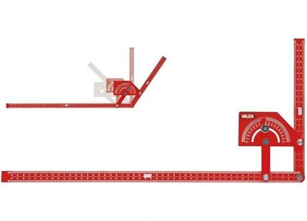 VALEX SQUADRA REGOLABILE CON GONIOMETRO IN ALLUMINIO MM500