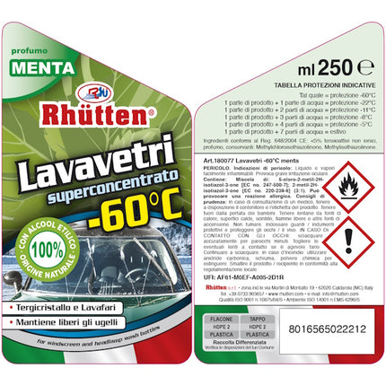 RHUTTEN LAVAVETRI SUPERCONCENTRATO -60° DA ML250