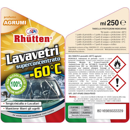 RHUTTEN LAVAVETRI SUPERCONCENTRATO -60° DA ML250