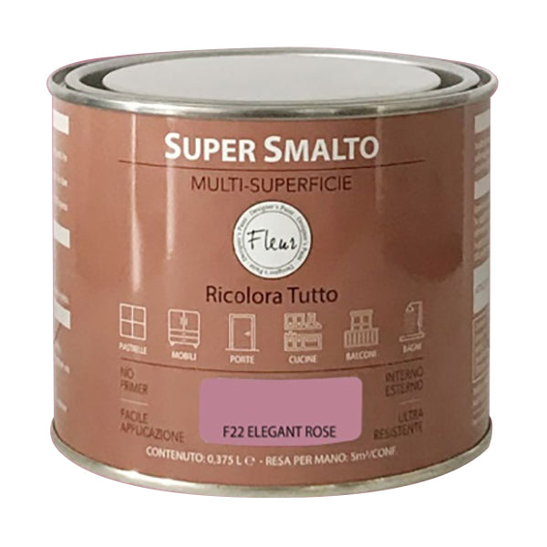 FLEUR SUPER SMALTO MULTI-SUPERFICIE F22 ELEGANT ROSE