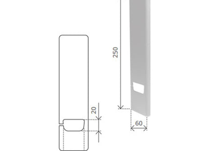 BOLIS PLACCA FAST CON SOTTOPIASTRA IN ABS PER AVVOLGITORE
