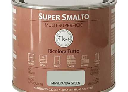 FLEUR SUPER SMALTO MULTI-SUPERFICIE F46 VERANDA GREEN
