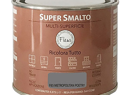 FLEUR SUPER SMALTO MULTI-SUPERFICIE F85 METROPOLITAN POETRY