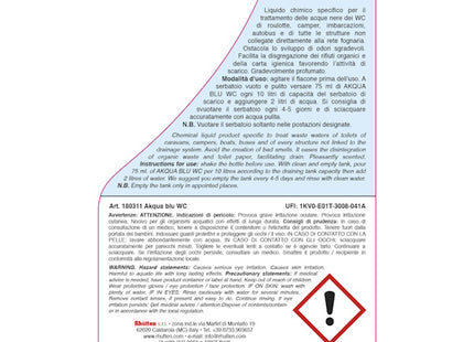 RHUTTEN AKQUA BLU WC CAMPER DISGREGANTE ANTIFERMENTATIVO FLACONE LT2