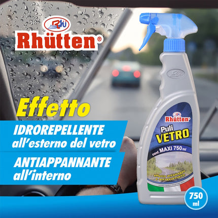 RHUTTEN PULIVETRO ANTIPIOGGIA E ANTIAPPANNANTE SPRAY ML750