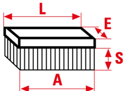 SIT SPAZZOLA IN ACCIAIO CON CORPO IN LEGNO A VIOLINO MM200 ART.1805