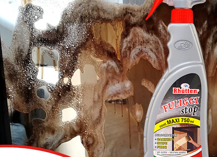 RHUTTEN FULIGGI STOP RIMUOVI FULIGGINE DA VETRI CAMINI SPRAY ML750
