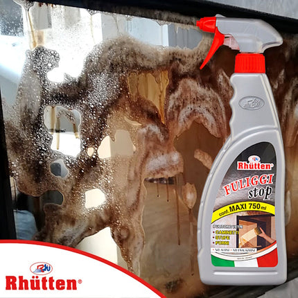 RHUTTEN FULIGGI STOP RIMUOVI FULIGGINE DA VETRI CAMINI SPRAY ML750