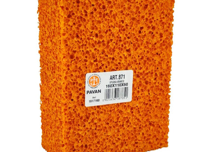 PAVAN  871 GOMMA SPUGNA ARANCIO MM160X110X60