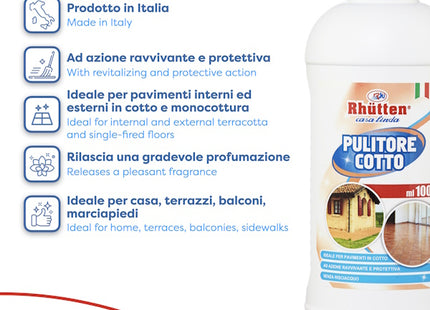 RHUTTEN PULITORE COTTO FLACONE ML1000