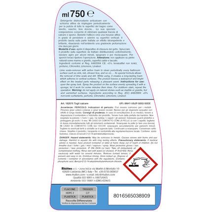 RHUTTEN TOGLI CALCARE CASA LINDA SPRAY ML750