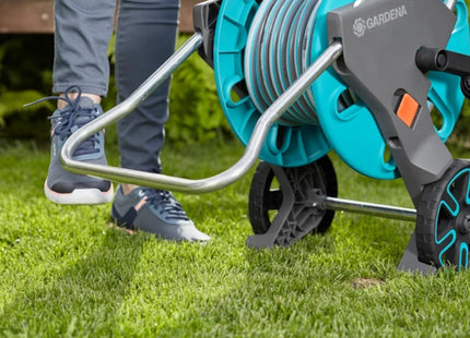 GARDENA 18512 SET CARRELLO AVVOLGITUBO CLEVERROLL M CON TUBO DA MT25