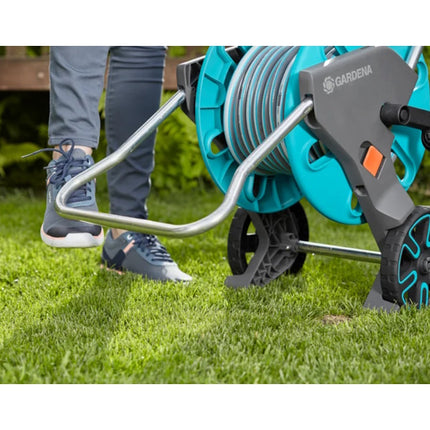 GARDENA 18512 SET CARRELLO AVVOLGITUBO CLEVERROLL M CON TUBO DA MT25