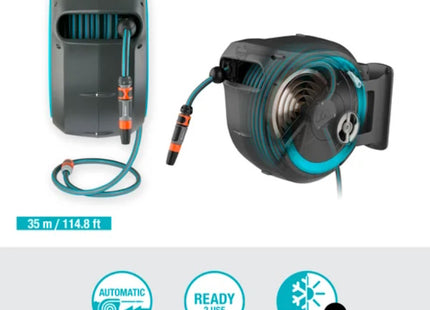 GARDENA 18630 AVVOLGITUBO A PARETE ROLL-UP XL 35 CON TUBO DA MT35