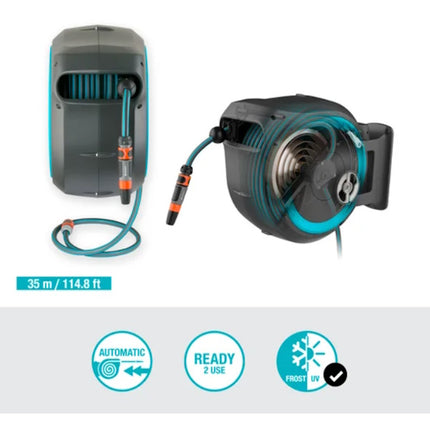 GARDENA 18630 AVVOLGITUBO A PARETE ROLL-UP XL 35 CON TUBO DA MT35