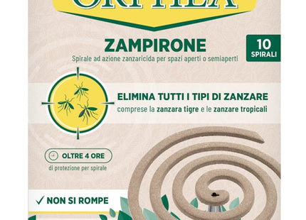 ORPHEA ZAMPIRONE A SPIRALE ZANZARICIDA CONFEZIONA DA PZ.10