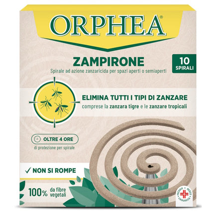 ORPHEA ZAMPIRONE A SPIRALE ZANZARICIDA CONFEZIONA DA PZ.10